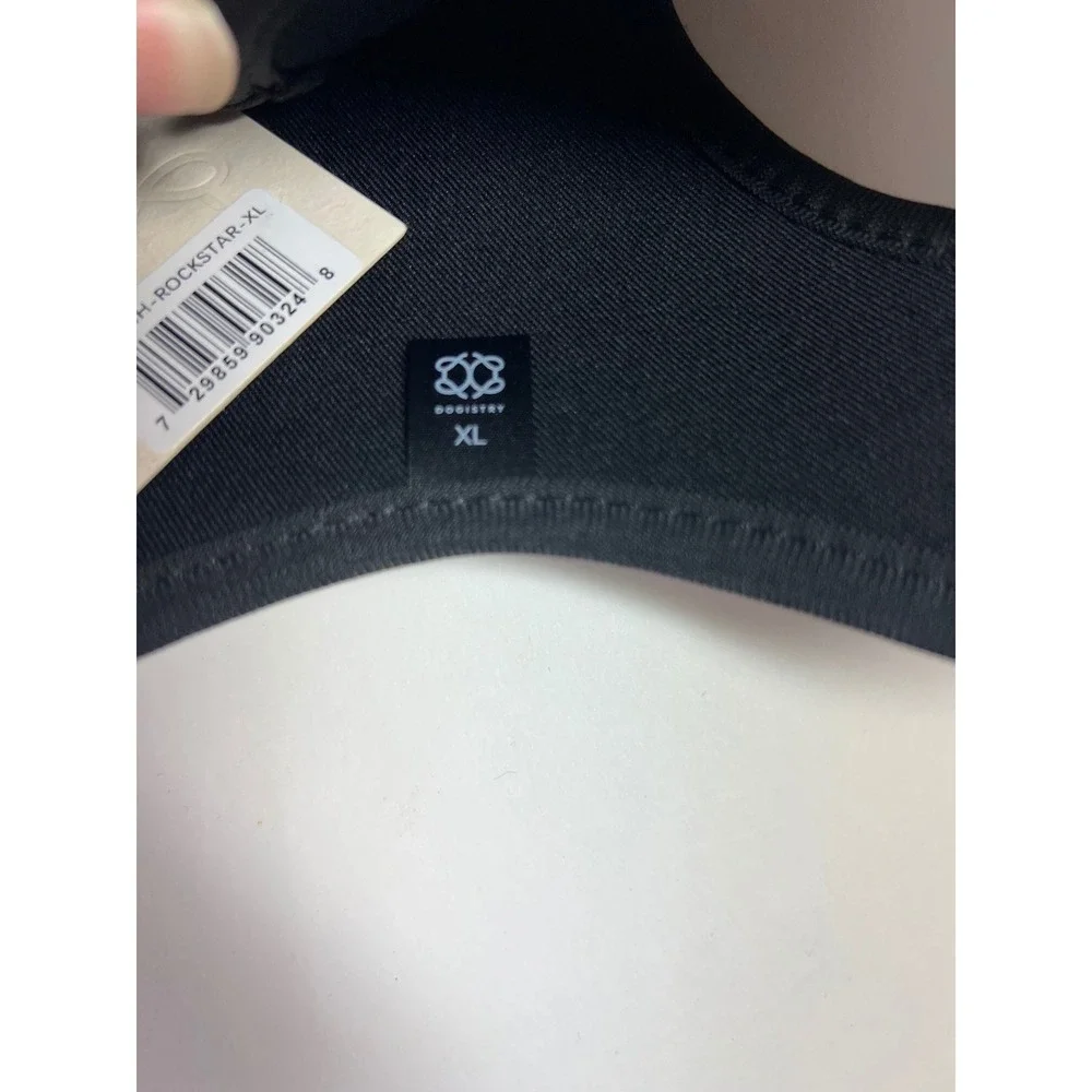 Dogistry Soho Dog Harness Rockstar Black Gold XL NWT